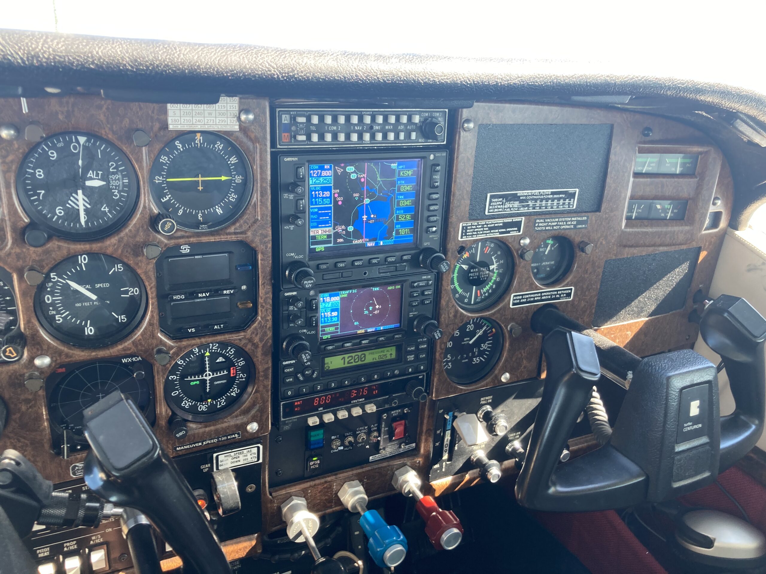 1980 Cessna T210 Garmin Panel
